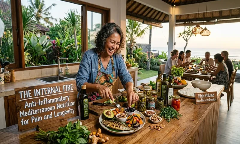 The Internal Fire: Anti-Inflammatory Mediterranean Nutrition for Pain and Longevity
